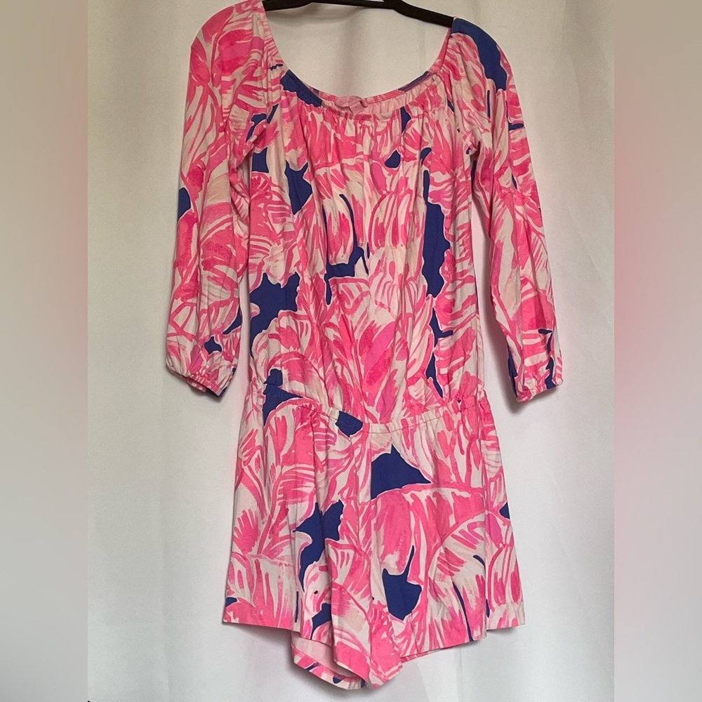 Lilly Pulitzer Lana Off-Shoulder Romper - Picture 2 of 7
